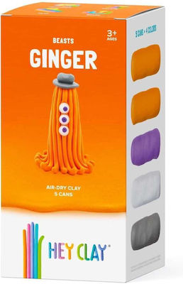 Hey Clay Claymates Ginger Children's Clay Set Multicolours 275gr 50169