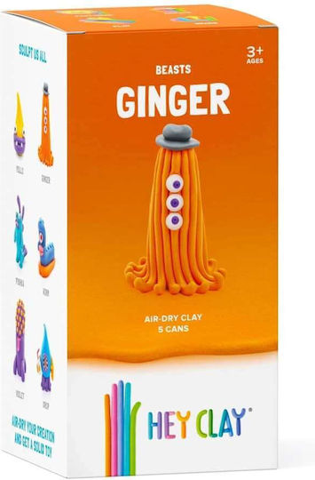 Hey Clay Claymates Ginger Children's Clay Set Multicolourς 275gr