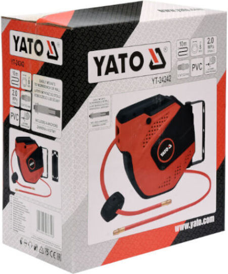 Yato Air Hose 10m With Reel 1/4" YT-24242