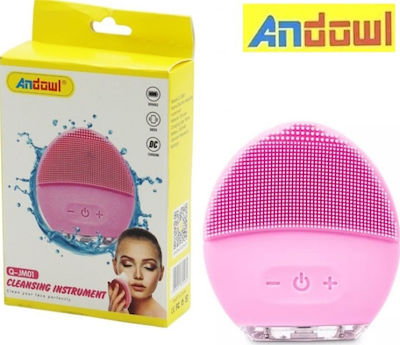 Andowl AN-Q-JM01 Periuță de Curățare Facială din Silicon Ροζ Q-JM01