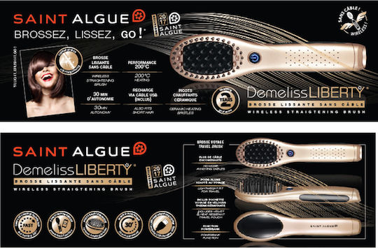 Demeliss Ceramic Electric Brush for Straightening 25W