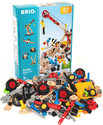 Brio Toys Wooden Construction Toy Builder Activity Set