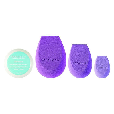 EcoTools Synthetic Make Up Sponge Set for Foundation Brighter Tomorrow Bioblender 4pcs