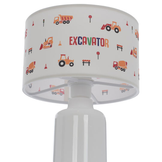 HomeMarkt Led Kids Table Lamp Baloo with Projector Theme Designs White 24x24x32cm