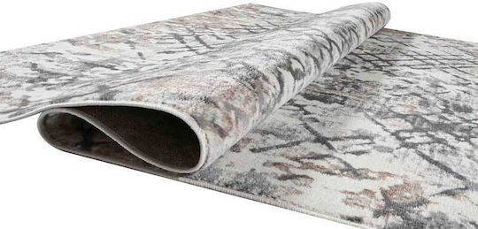 Estia 2609 Teppich Rechteckig Synthetisch,Polyester/Cotton/Leather Smoke Ivory