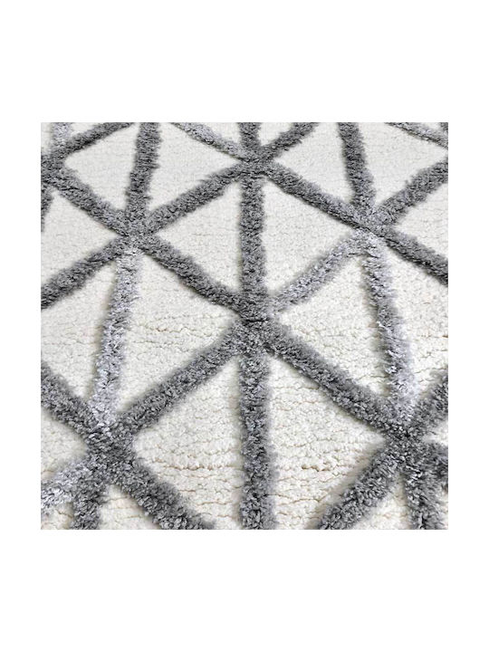 Koulis Carpets Thick 825 Rug Rectangular with Fringes Grey / Cream