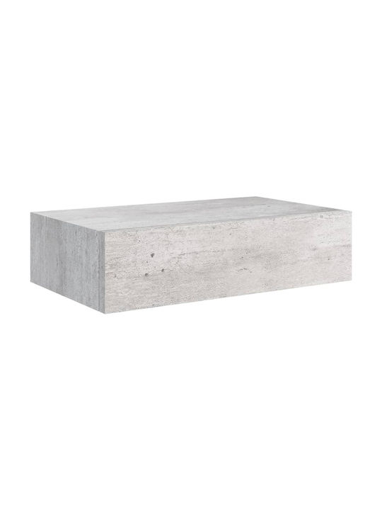 Стенни Рафтове Сиви От Бетон 2 Броя 40x23.5x10см