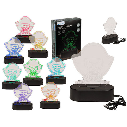 Out of the Blue Led Kids Decorative Lamp with Colour Changing Variations Transparent