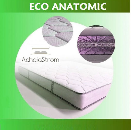 Achaia Strom Economy Anatomic Semi-double Ortopedie Saltea 120x190x21cm cu Arcuri