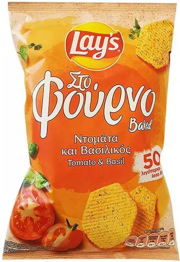 Lay's Chips με Γεύση Tomato & Basil 105gr