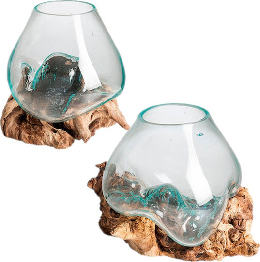 Decorative Vase Transparent 17x30x30cm