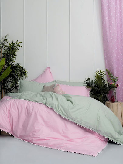 Palamaiki Duvet Cover Cotton Queen 230x240 Pon Pon Lilac