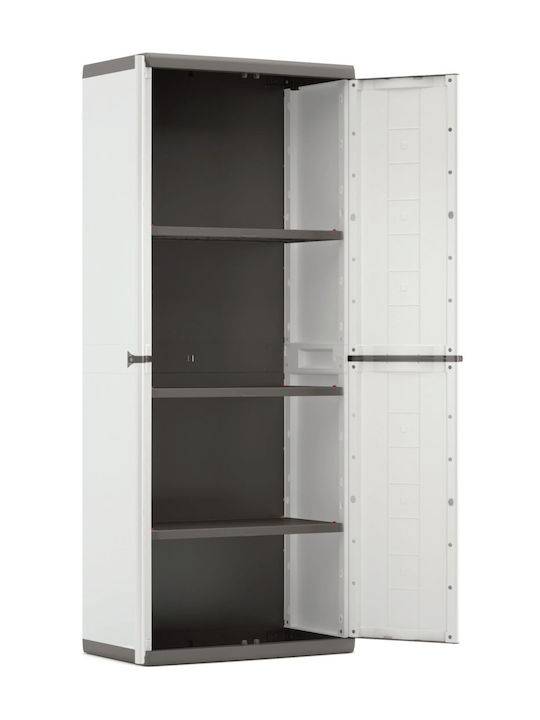 Dulap cu două uși Jolly High Plastic cu 3 Rafturi 68x39x166cm