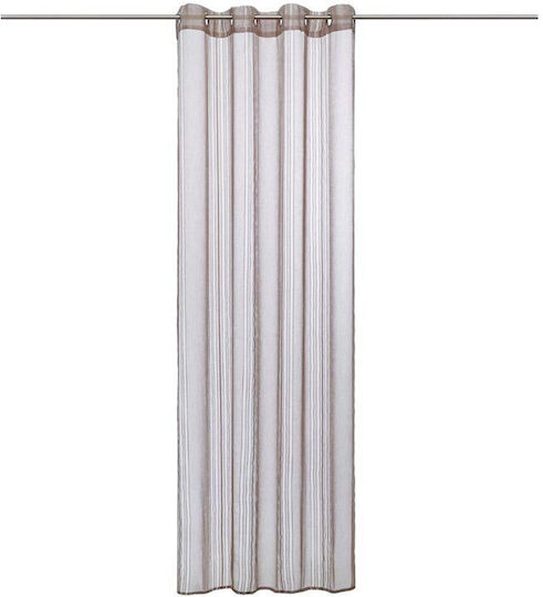 Atmosphera Perdea Cu Capse Lisa Bej 140x240cm