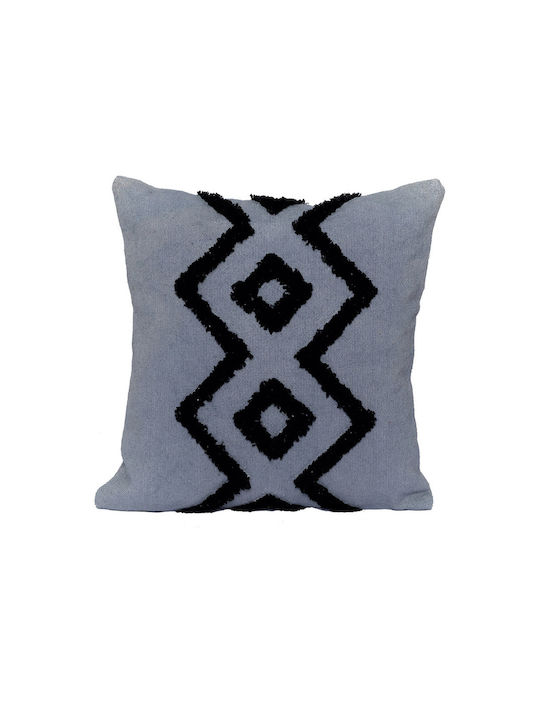 Palamaiki Decorative Pillow Case Vik from 100% Cotton Grey 45x45cm.