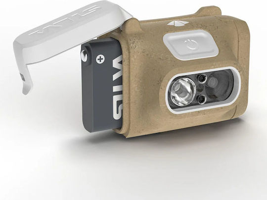 Silva Rechargeable Headlamp LED IPX5 with Maximum Brightness 350lm Terra Scout H 3xAAA Beige