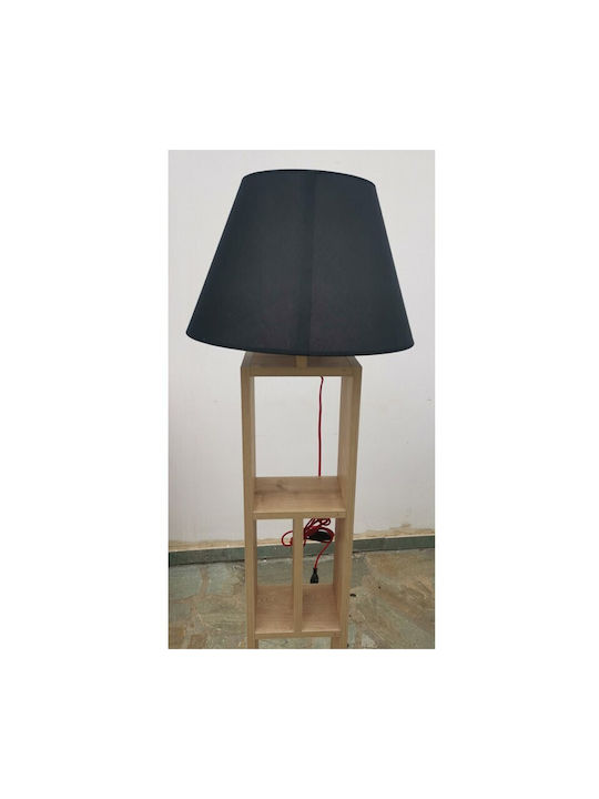 Homeplus Vintage Φωτιστικό Δαπέδου Υ163.5xΜ45εκ. Μαύρο