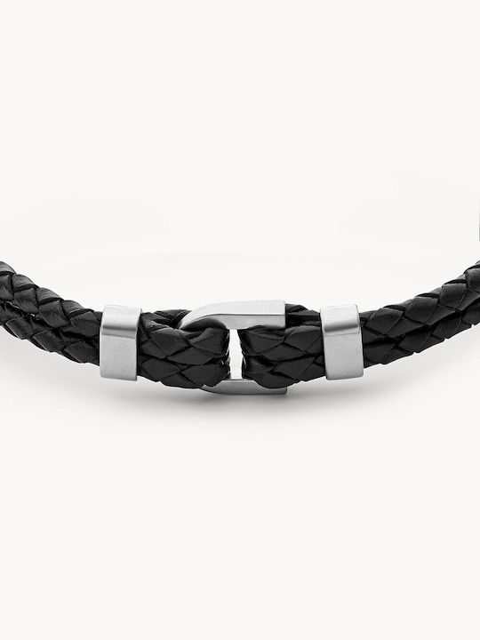 Fossil Men's Leather Bracelet 21cm