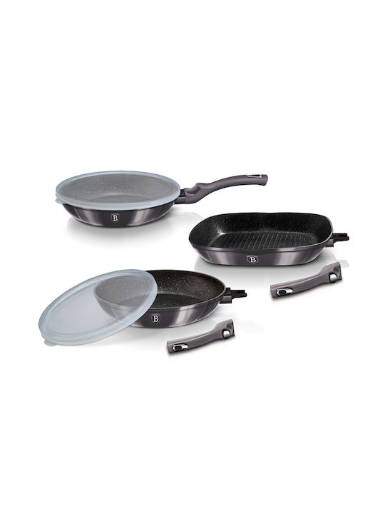 Berlinger Haus Pans Set of Aluminum with Non-stick Coating Gray 5pcs