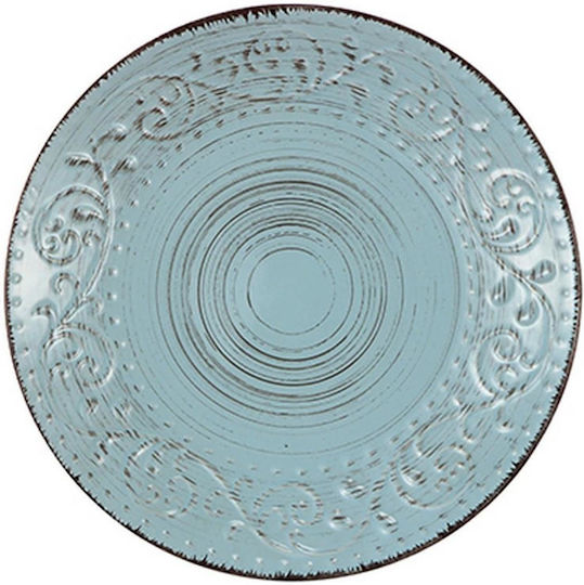 Artekko Rustic Plate Soup made of Porcelain Green with Diameter 20cm