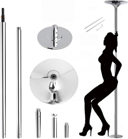 Mijo Bară Pole Dancing Extensibil 223-275cm Argintiu