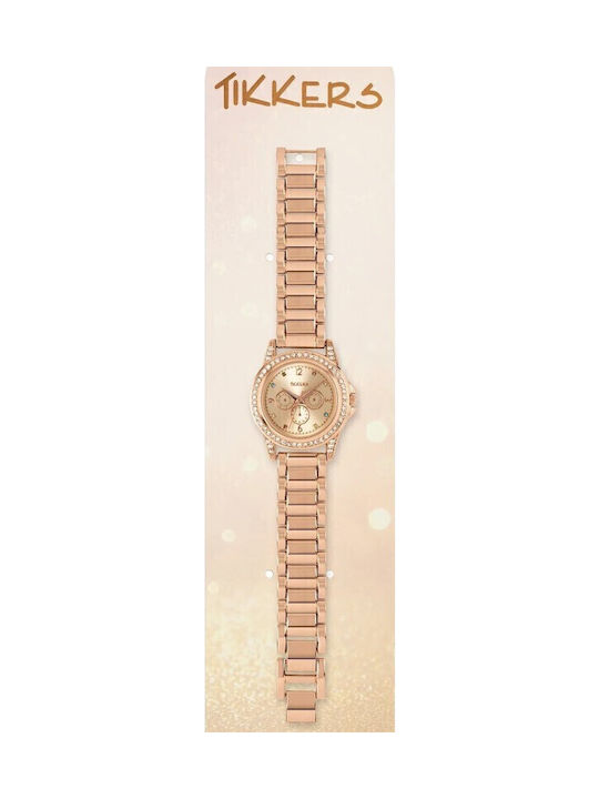 Tikkers Παιδικό Αναλογικό Ρολόι 34mm Ροζ