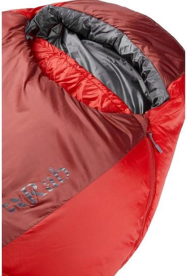 Rab Sleeping Bag Μονό 3 Εποχών Solar Eco 3 Κοκκινο