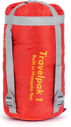 Snugpak Sleeping Bag Μονό 2 Εποχών Travelpak 1 Flame Red