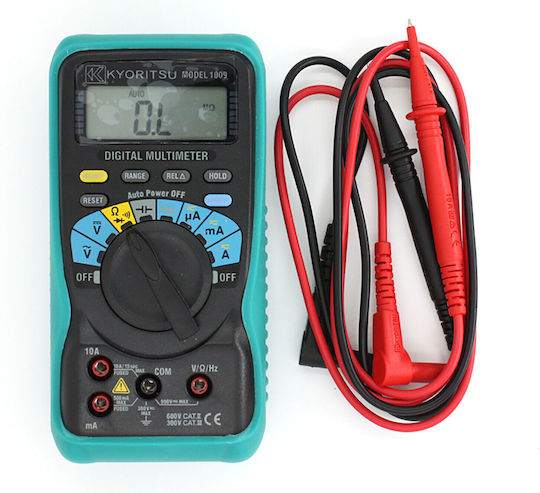 Kyoritsu Kyoritsu 1009KY Ψηφιακό Πολύμετρο με Buzzer με Μέτρηση AC / DC / Χωρητικότητας