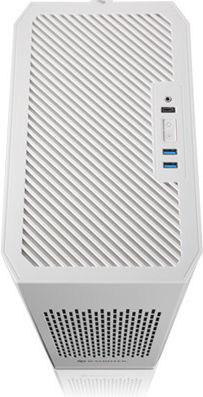 Raijintek Ophion Elite Gaming Mini-Turm Computergehäuse mit Seitenfenster Weiß