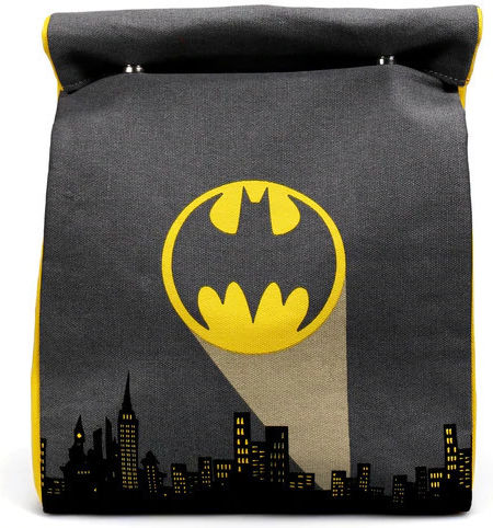 Graffiti Batman Gotham City School Hand Lunch Bag Gray Batman 27.5 x 22.5 x 27.5cm
