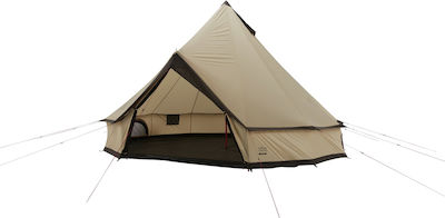 Grand Canyon Indiana 8 Camping Tent Beige 4 Seasons for 8 People 400x400x250cm