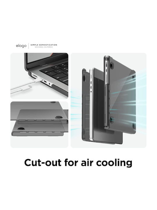 Elago Case for 14" Laptop Gray EMB14M1PROSM-DGY