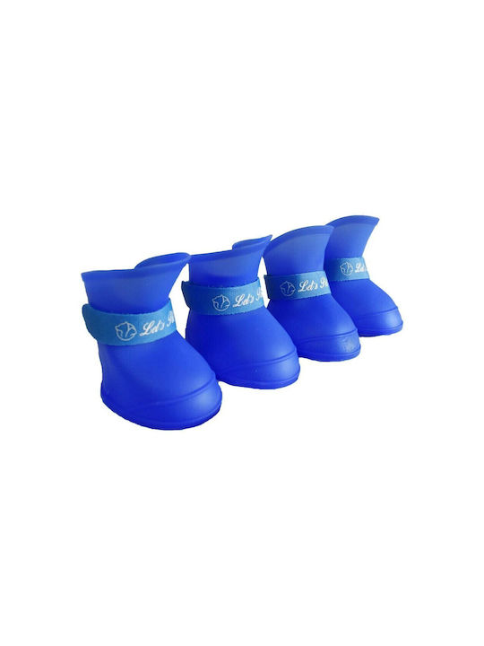 Value Παπούτσια Σκύλου Medium Μπλε 5x4cm σε Μπλε Χρώμα 4τμχ
