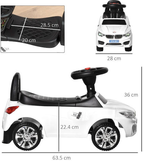 HomCom Ride On Car White