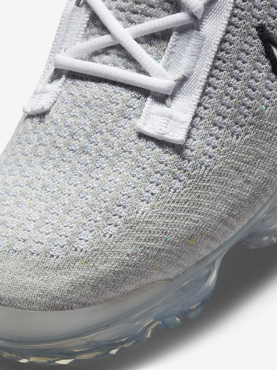 Air Vapormax 2021 Flyknit Herren Sneakers White / Black / Metallic Silver