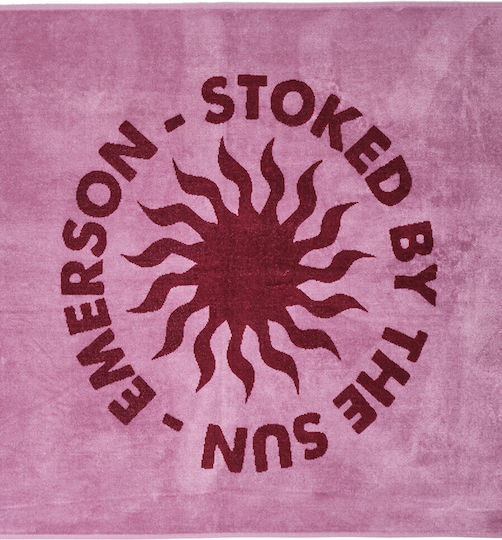 Emerson Stoked By The Sun Cotton Dusty Rose Beach Towel 86x160cm