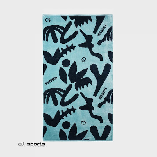 Emerson Beach Towel Cotton PR 266 Aqua 86x160cm.