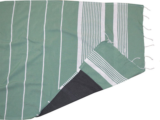Viopros Nasia Green Pareo with Fringes 190x90cm