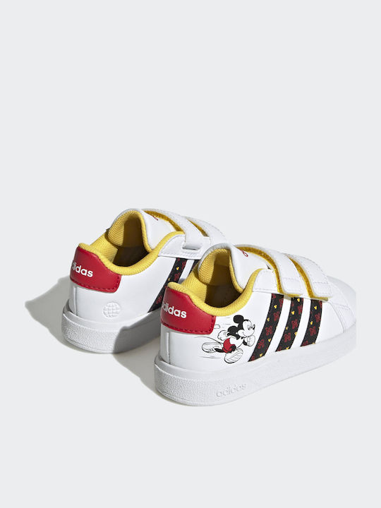 Grand Court Grand Court Mickey Kids Sneakers with Scratch White