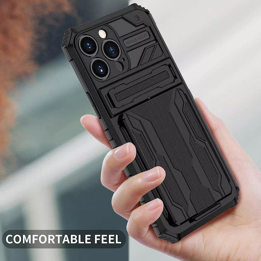 Tel Protect Combo Umschlag Rückseite Kunststoff Schwarz (iPhone 13)