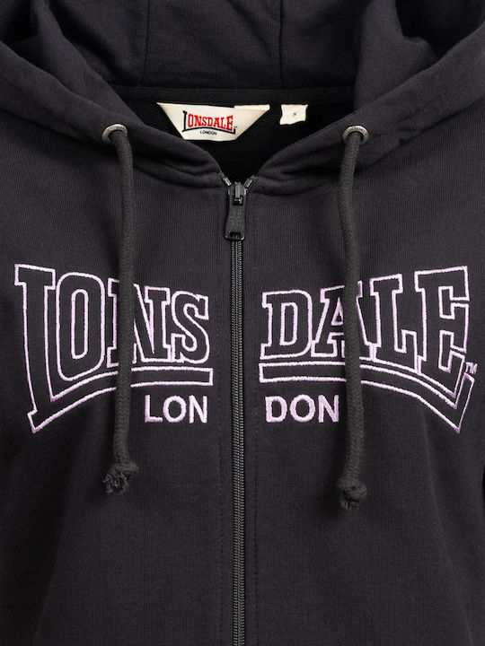 Golspie Women's Sweatshirt Jacket Hooded Black
