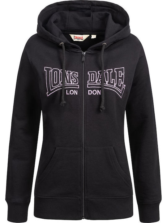 Golspie Women's Sweatshirt Jacket Hooded Black