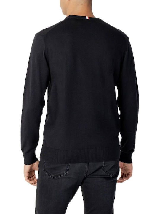 U.S. Polo Assn. Herren Langarm-Pullover Schwarz