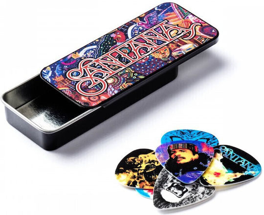 Dunlop Guitar Picks Santana Tin Set 6pcs Medium