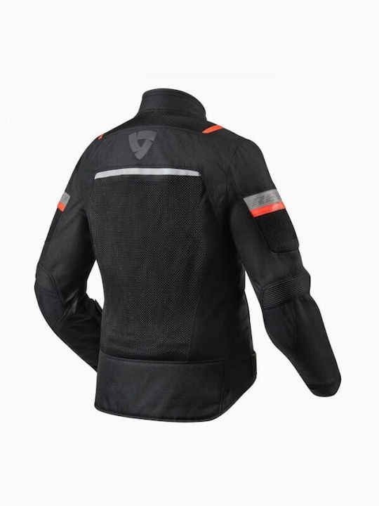 Rev'IT Tornado 3 Ladies Damen Motorradjacke 4 Jahreszeiten Wasserdicht Schwarz FJT276-1010