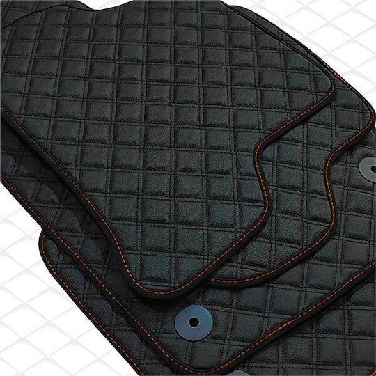 Rizline Set of Front and Rear Mats 4pcs Tray Type for Nissan Juke 2010-2019 Black