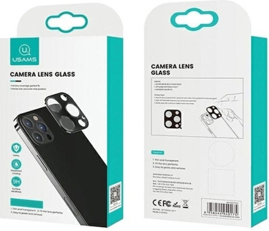 Usams Προστασία Κάμερας Tempered Glass Metal Red για το iPhone 12