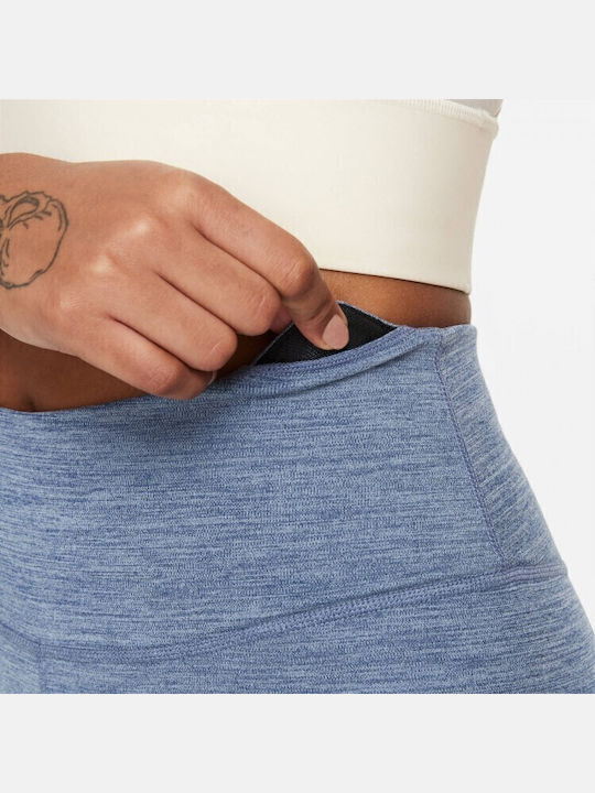 One Women's Long Yoga Legging High Waisted Dri-Fit Blue