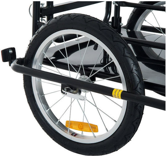 HomCom Bicycle Trailer for Steel Cargo 139 x 71.5 x 49 cm